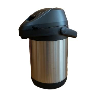 Imagem de Garrafa Térmica Inox 2,5L Reforçada Premium | Quente e Frio | Tampa de Pressão | Alta Capacidade e Durabilidade