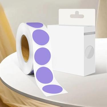 Imagem de Adesivo redondo de 2,5 cm com código de cores, 1000 adesivos de rolo de pontos, etiquetas de círculo de lavanda para escritório e casa