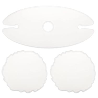 Imagem de Conjunto de moldes de resina com suporte de taça de vinho, 3 peças, suporte de vinho redondo de silicone e molde para porta-copos molde de fundição de resina epóxi para decoração de casa DIY bar