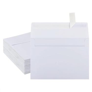 Imagem de 40 pacotes de envelopes brancos 12 x 17 cm, envelopes autoselados para convites, impressões, casamentos, convites, fotos, cartões postais, cartões comemorativos, correspondências