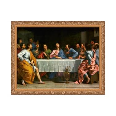 Imagem de Quadro Santa Ceia com moldura (PP)