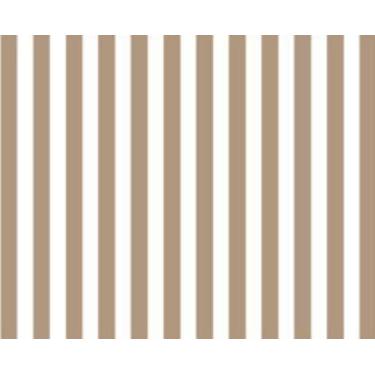 Imagem de Tecido Tricoline Listrado Bege Escuro para Artesanato e Patchwork - 50