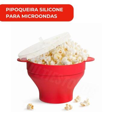 Imagem de Balde De Pipoca Em Silicone Para Micro-Ondas - Sem Óleo