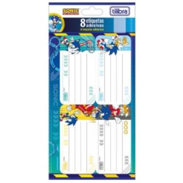 Imagem de Etiqueta Escolar Sonic Com 8 Tilibra
