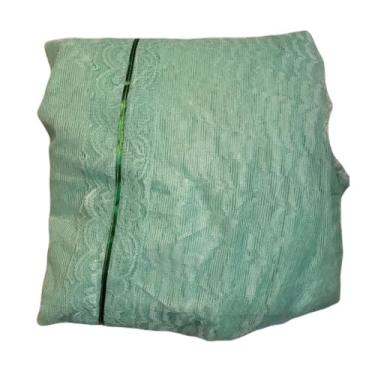 Imagem de Mosquiteiro Completo Casal/Queen com Armação Volta ao Mundo – Anti Mosquito Luxo, Renda Delicada, Suporte Fixo(verde,Casal)