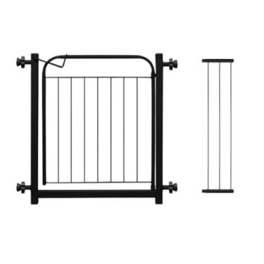 Imagem de Grade De Portão Pet Cercado Cercadinho De Ferro Prolongador(Preto (Frete Grátis))