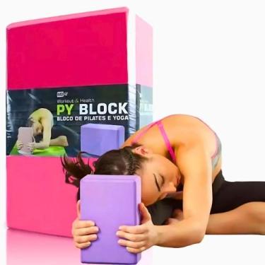 Imagem de Bloco Para Exercícios Yoga Pilates Meditação Alongamento Fitness Funci