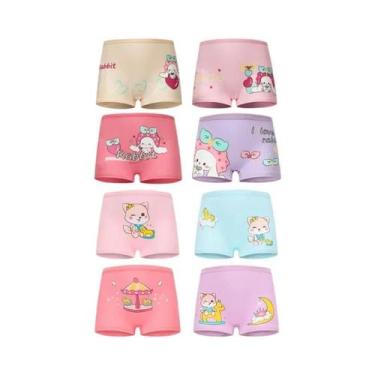 Imagem de Calcinhas De Algodão Para Meninas Com Estampa De Unicórnio, Pacote Com