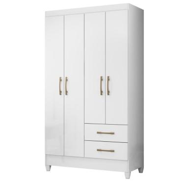 Imagem de Guarda Roupa 4 Portas Chile Branco 952440 Moval
