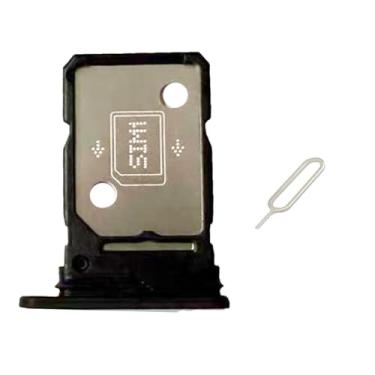 Imagem de UPONEW For Nothing Phone (2a) Bandeja de cartão SIM e suporte de cartão SIM Micro SD parte de reposição (preto)