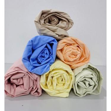 Imagem de Lençol com Elástico para Cama Box Pet  1,00 x 1,00 x 24 cm  Percal 200