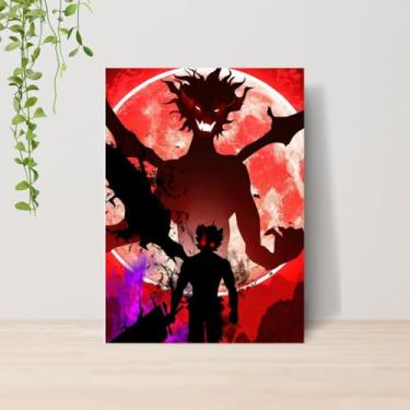 Imagem de Genérico, Quadro Black Clov Anime A4 | Placa MDF 16