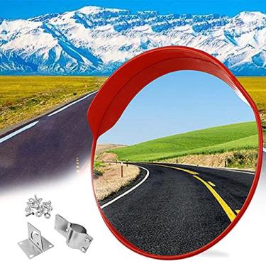 Imagem de XNXWDZ Espelho convexo de segurança de trânsito, espelho convexo, espelho convexo loja de varejo diâmetro do espelho antifurto, 75 cm