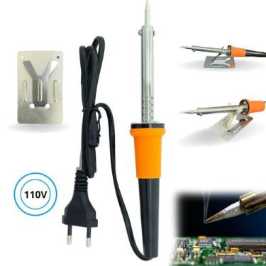 Imagem de Kit Ferro De Solda com Suporte Profissional Soldador - Western, 110V