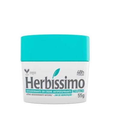 Imagem de Desodorante Creme Antitranspirante Neutro Herbíssimo 55G