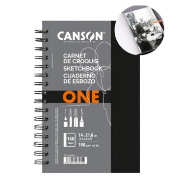 Imagem de Caderno Sketchbook Canson Art Book One 100g A5 80Fls Espiral