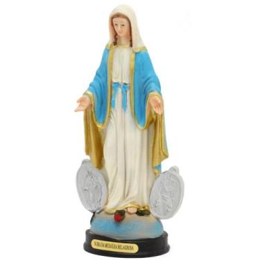 Imagem de Nossa Senhora Medalha Milagrosa 10x7x21CM - Wincy Natal