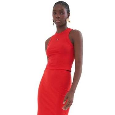 Imagem de Blusa Regata Colcci Feminina Canelada Encurtada-Feminino