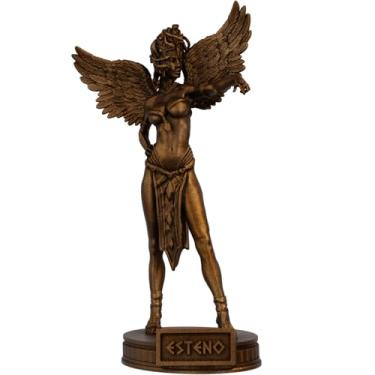 Imagem de Estátua Esteno Mitologia Grega Estatueta - Górgona - Versão Alada (Cor Cobre Antigo)