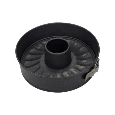 Imagem de Forma Para Bolo Redonda De Fundo Removível Em Aço Carbono 24cm Essence Spicy Preta