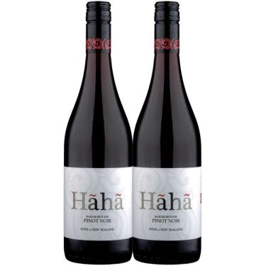 Imagem de Kit 2 Garrafas Vinho Tinto Hãhã Pinot Noir Marlborough 750ml