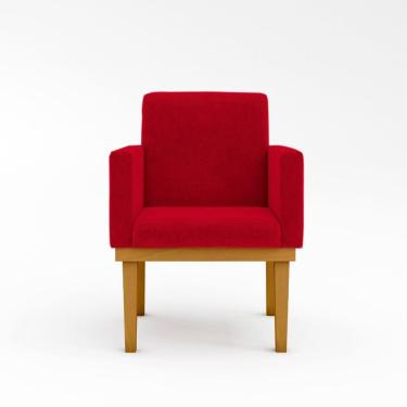 Imagem de Poltrona Com Base Decoração Vermelho