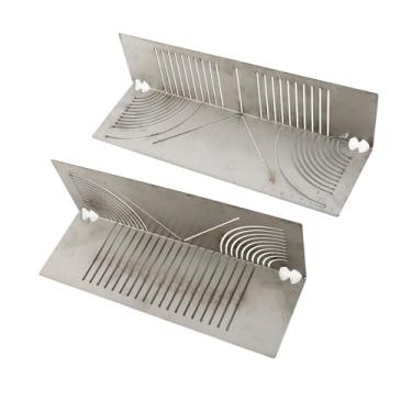 Imagem de Garosa Ferramenta de Marcação de ângulo e, Marcador de Linear de Aço Inoxidável para Linhas Paralelas Precisas e ângulos de 90 Graus, Ferramenta de Marcação Multifuncional para Engenheiros,