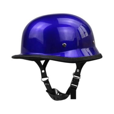 Imagem de Capacete Vintage Alemão De Couro Para Motocicleta, Certificado DOT, Ca