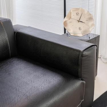 Imagem de ZeugLung Capa protetora impermeável para sofá, poltrona, encosto reclinável, couro sintético (preto, 50 x 70 cm/20 x 27)