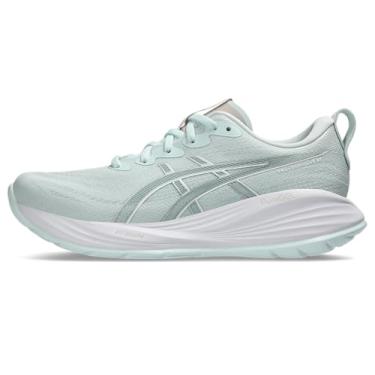 Imagem de ASICS Tênis de corrida feminino Gel-Cumulus 27, Aqua/branco puro, 38
