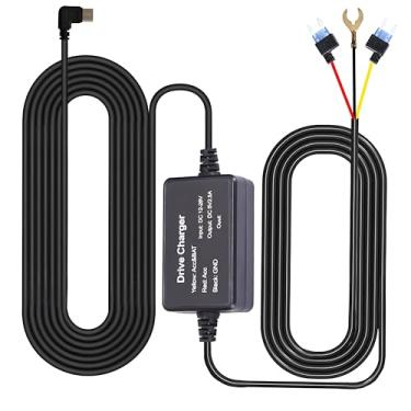 Imagem de MAYWILLA Dash Cam Acc Kit de arame rígido, USB tipo C 12 V-24 V para 5 V/2,5 A, cabo carregador para câmera veicular, proteção de baixa tensão, vigilância de estacionamento 24h com torneira de fusível
