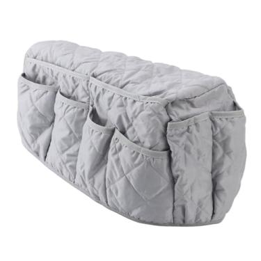 Imagem de SUNGOOYUE Suporte para Controle Remoto de sofá Bolsa de Armazenamento para Apoio de Braço de sofá Com 14 Bolsos, Grande Capacidade para Controles Remotos de TV e Smartphones, Material Premium para