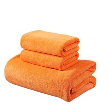 Imagem de Yalych Conjunto de toalhas de 3 peças, toalha de salão de beleza/toalha de microfibra/super absorvente/ultra macio/multiuso para uso como toalha de banho fitness, toalha de salão de beleza. - Conjunto