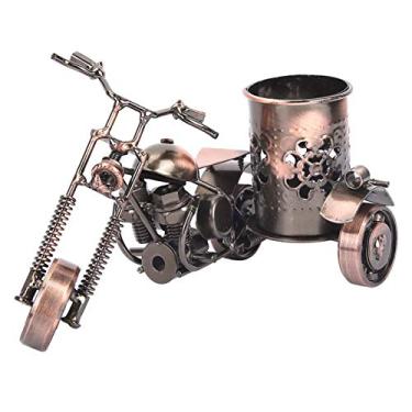 Imagem de Sonew Modelo de Motocicleta Vintage Stand Stand Ornamentos Decoração de Desktop Em Casa do Escritório, Material Durável, Decoração Perfeita para Quarto, Casa, Bares,