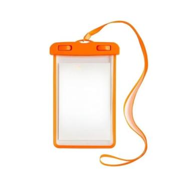 Imagem de Kit 5 Capas Prova d'Água para Celular – Segurança Total e Proteção Completa em Qualquer Aventura (SOMENTE 1 UNIDADES,LARANJA)