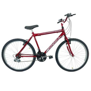 Imagem de Bicicleta Passeio 18 Marchas Aro 26 Masculina Vermelho-Unissex