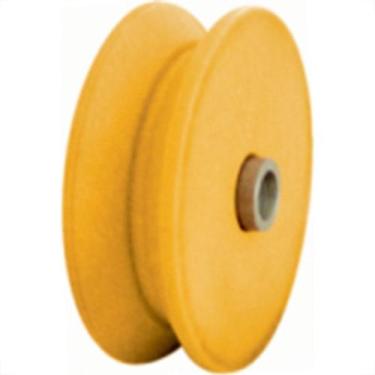 Imagem de Roldana Nylon ''V'' Detoni Eixo Furado 2.1/2'' - Kit C/2