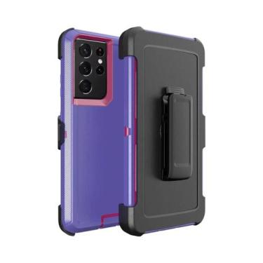 Imagem de Capa De Armadura Resistente 3 Em 1 Para Samsung Galaxy A06 A16 A55 A35