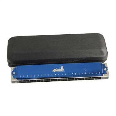 Imagem de Gaita de chave C de 24 furos de alta qualidade com estojo para desempenho profissional