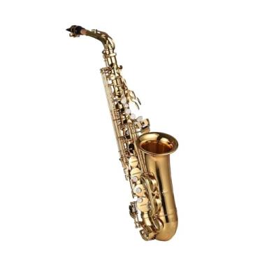 Imagem de Instrumento de saxofone Eb Saxofone Alto Latão Lacado Sax Alto Instrumento de Sopro Profissional com Acessórios de Caixa