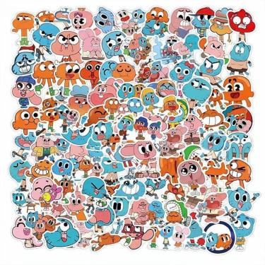 Imagem de Pacote de adesivos: 100 unidades de adesivo de vinil impermeável Anime Gumballs