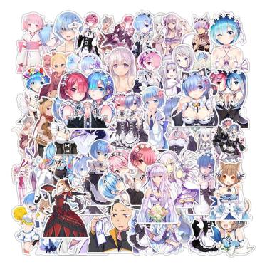 Imagem de Adesivos Re Zeros Startings Life in Another Worlds 50 unidades