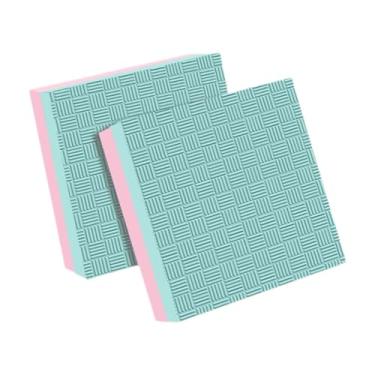 Imagem de UGPLM 2 peças de almofadas de queda para levantamento de peso, almofada silenciosa para levantamento terra, acessórios redutores de ruído, proteção, Verde Rosa 50x50x4cm