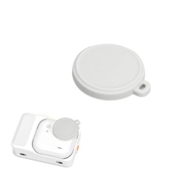 Imagem de SZZCNOX Capa de lente de silicone GO Ultra para câmera esportiva Insta360 GO, capa de proteção de lente macia à prova de choque, tampa contra poeira para acessórios Insta360 GO Ultra (branco