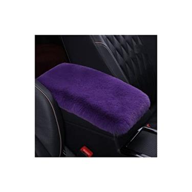 Imagem de 30 x 19 cm, almofada de cobertura de console central automotiva de pelúcia, almofada de apoio de braço macia e de suporte, capa de caixa de apoio de braço automotivo, almofada universal de apoio de