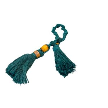 Imagem de Colar de Mesa Decorativo Sala Mesa Aparador Decoração Quarto Adorno Colar Artesanal Estilo Boho Enfeite Estante Tassel (VINHO)