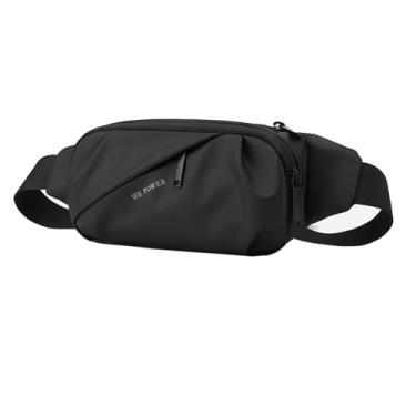 Imagem de Pochete resistente à água para homens e mulheres, bolsa transversal com vários bolsos, bolsa tiracolo para ombro, peito, cintura para atividades ao ar livre, viagens, uso diário, ciclismo, caminhadas