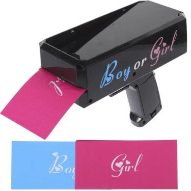 Imagem de Lançador Genero Sexo Bebe Criança Cha Revelaçao Menina Ou Menino Fraldas Comemoraçao Gravidez Familia Evento