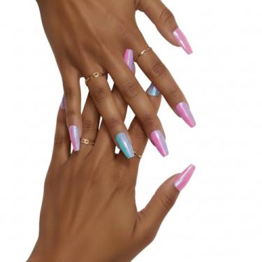 Imagem de PaintLab Kit De Manicure Press-On Nails, Check You Out Ii, Conjunto 30 Peças, Unhas Postiças Longa Duração Com Cola, Lixa, Disco Preparação E Palito Cutícula