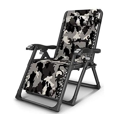 Imagem de YYBOES Espreguiçadeiras, conjuntos de móveis de jardim resistentes, espreguiçadeiras, cadeiras de jardim de acampamento, cadeiras dobráveis reclináveis à prova d'água, espreguiçadeiras de metal para